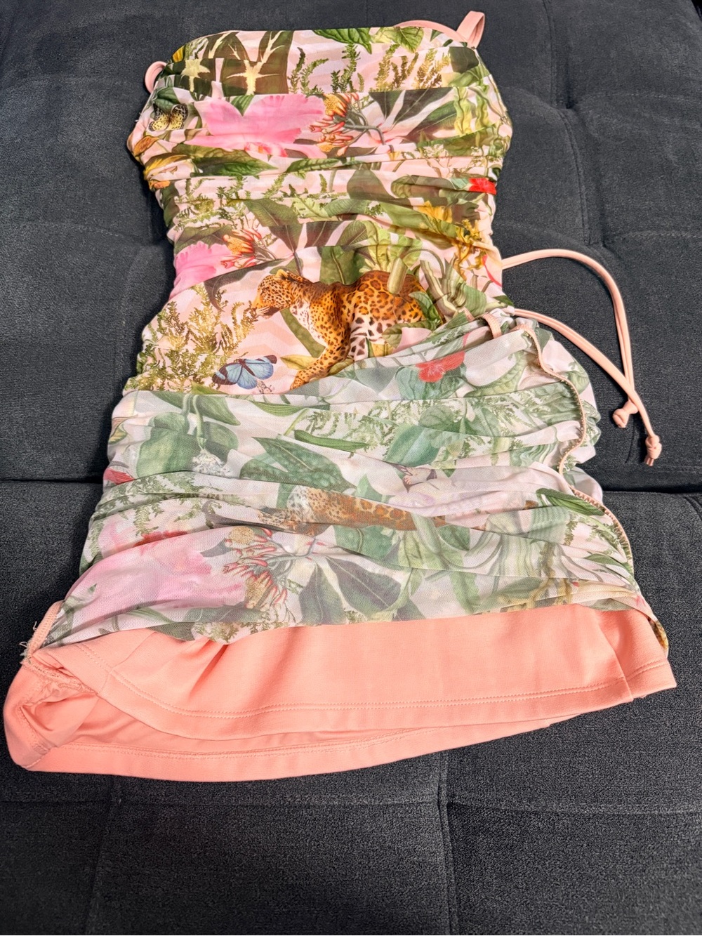 Ta3 Sweetie Mesh Column Dress - Floral Ambrosia - Picture 9 of 15